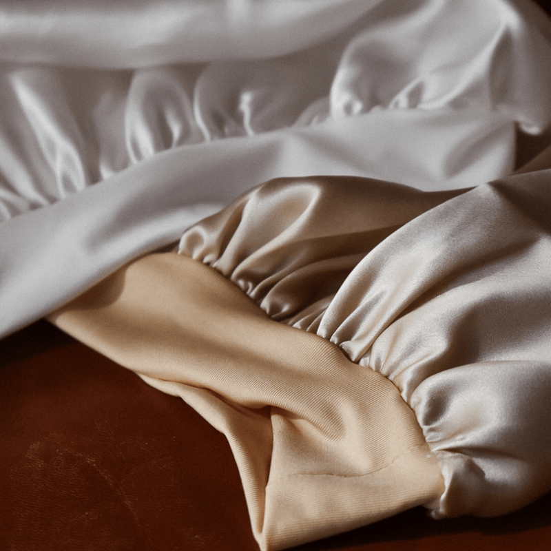 BONNET DE NUIT PURE SOIE DE MÛRIER -Made In France-